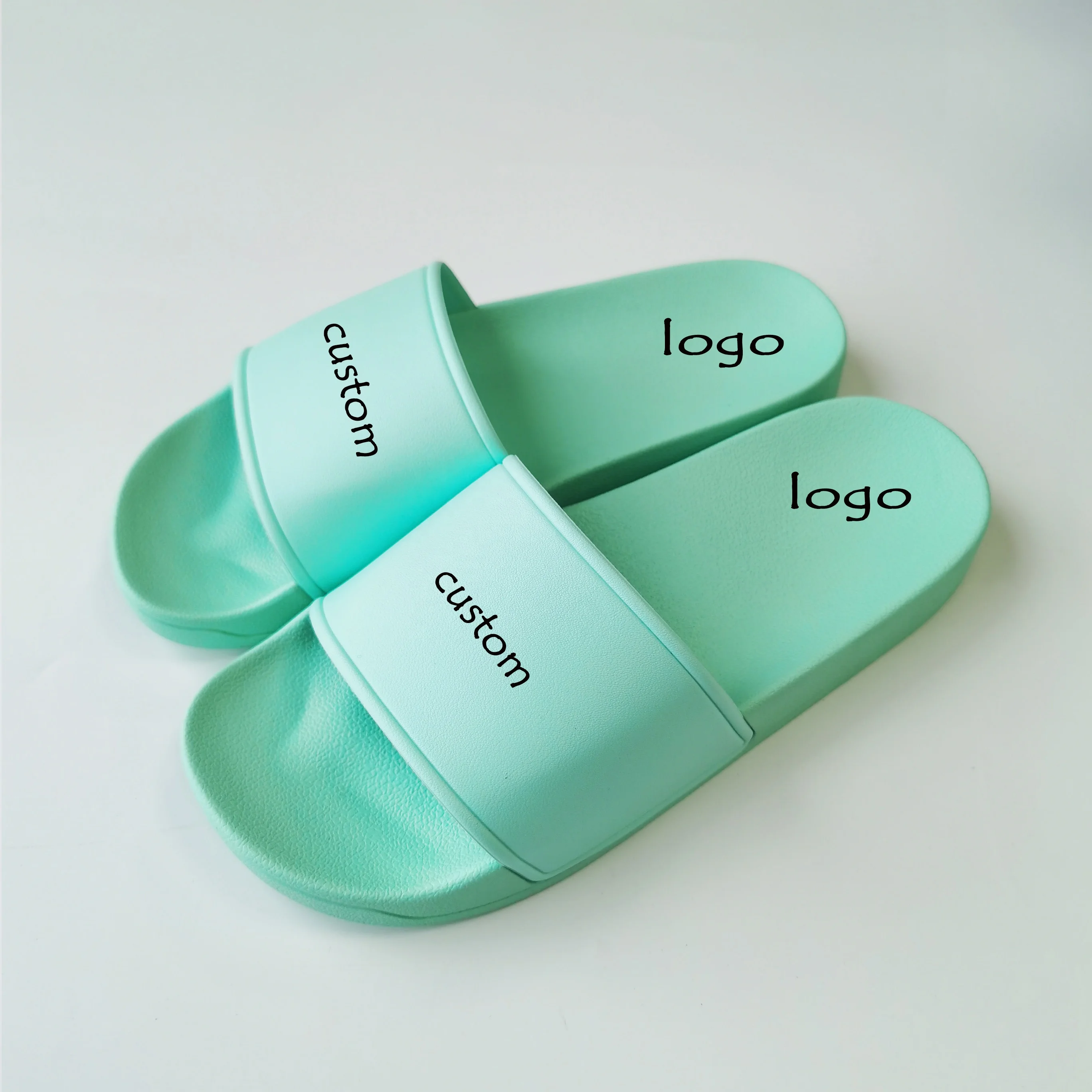 Summer fashion new cute cartoon pink panther slippers women PVC indoor slip-resistant thick soles couples slides