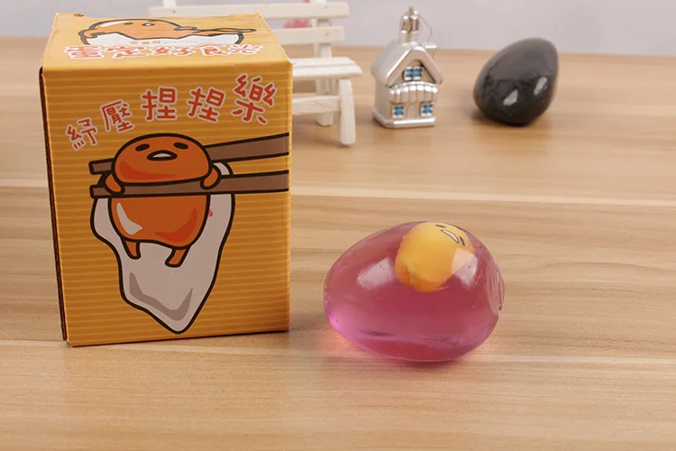 Anxiety Stress Relief Toys Eggs Silicone Push Bubble Balls Luminous Mini Figurine Internal Stress Balls