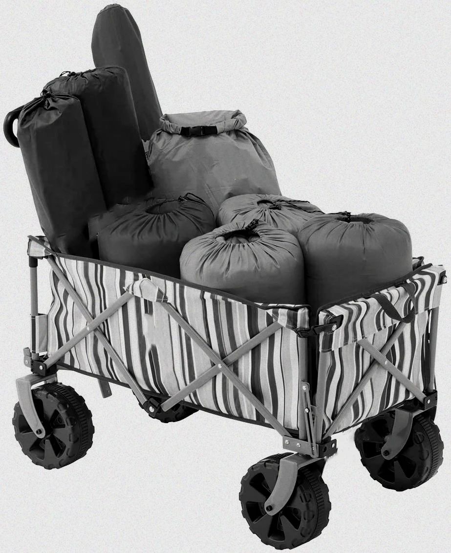 Outdoor Garden Park Utility Kids Wagon Portable Beach Trolley Cart Camping Foldable Folding Wagon