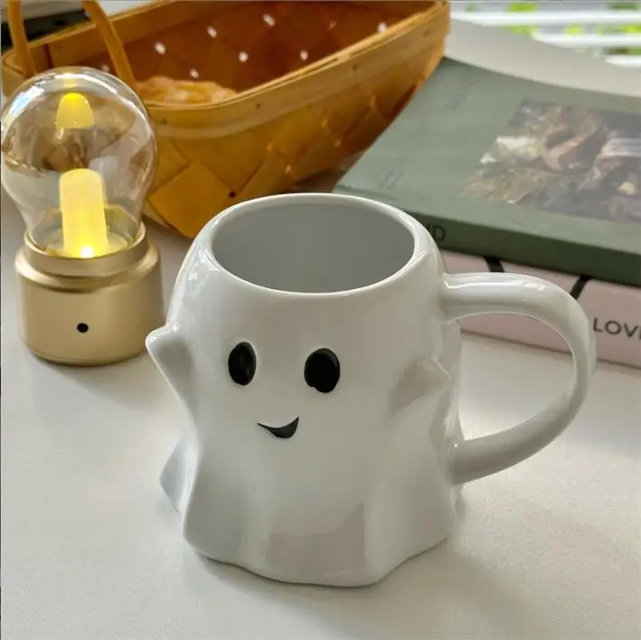 Wholesale Ceramic Ghost Cups Halloween Mugs drinkware