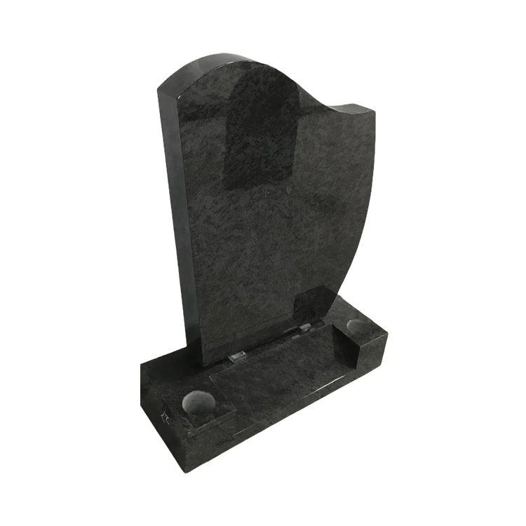 China Headstone Black Granite Grave Stone Cemetery Tombstones And Monuments Gravestone With Factory Price