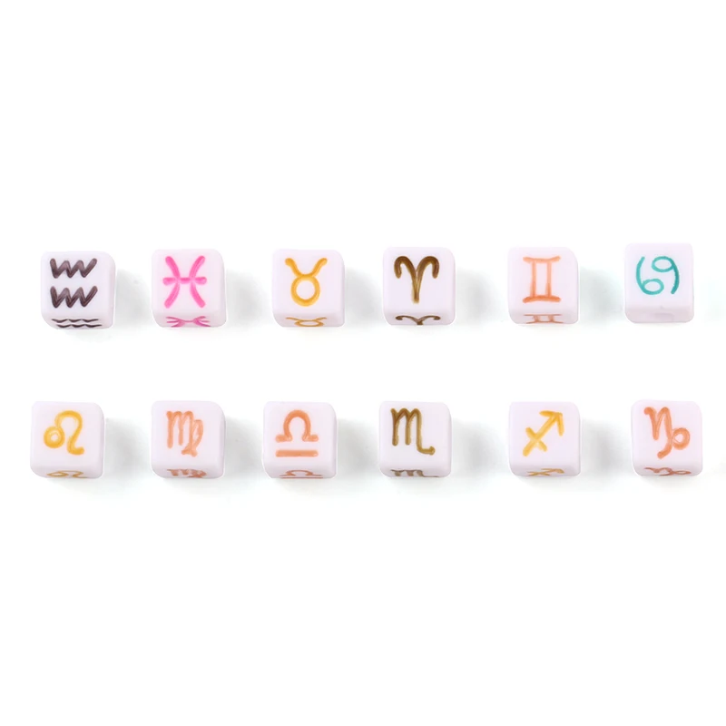 Wholesales Mixed Packing DIY Alphabet Beads Acrylic Cube Letters Beads for Bracelet Making DIY Set Kit