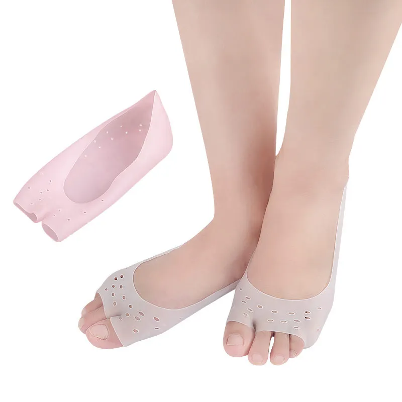 Foot Protector Breathable Moisturizing Moisture Gel Heel Socks Open End Toes Reveal Sock
