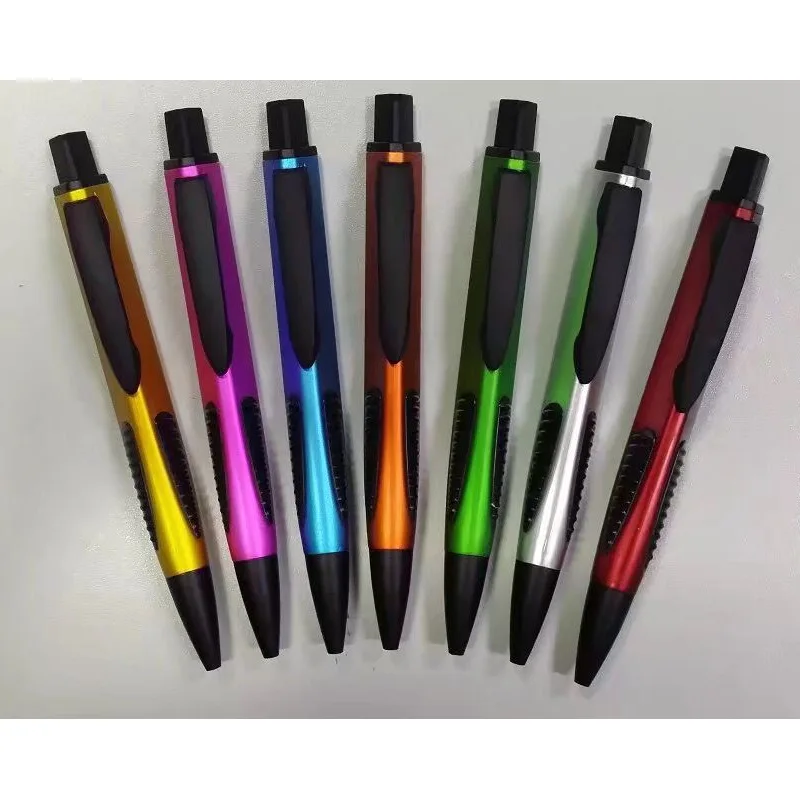 High Quality Rubber Grip Promotion Customized Logo pen -Triangle Ball Point Pen