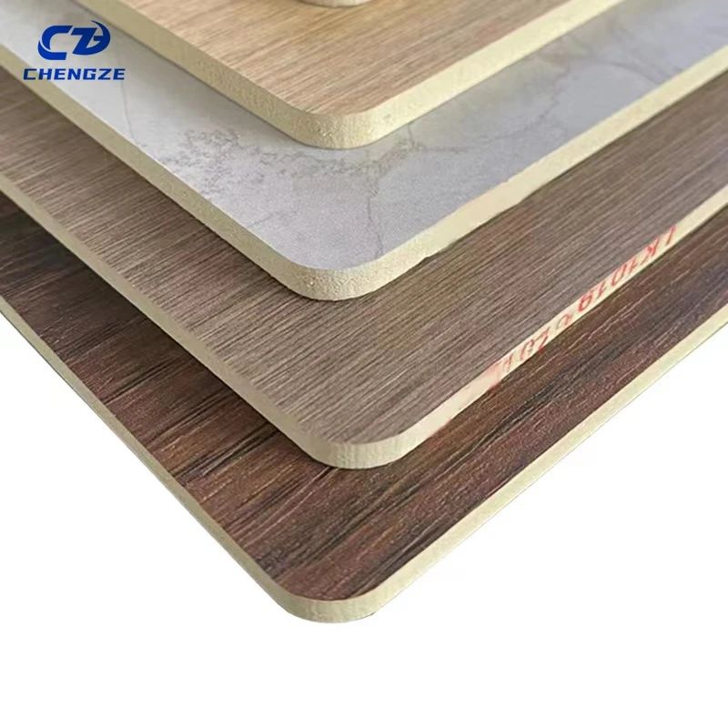Wholesale 8mm WPC Wood Veneer Carbon Crystal Board Modern Style Bamboo Crystal Background Wall Decoration Gym Manufactured Gym