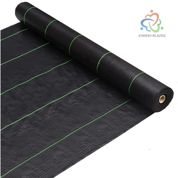 80g 90g 100g UV resistance PP woven Weed Mat Weed Barrier Landscape Fabric Factory