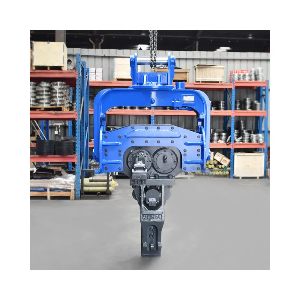 New Excavator-Mounted Hydraulic Vibro Hammer with Reliable Engine and Pump Vibratory Sheet and Pile Drivers