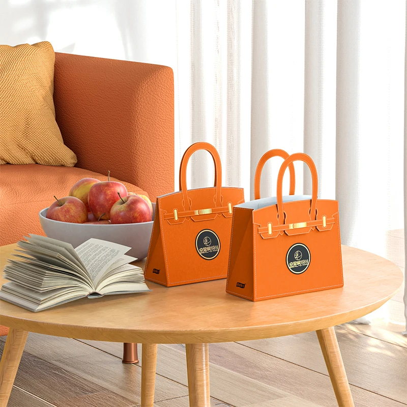 Unique Design Durable Brown Reusable Shopping Paper Bags Twisted Handle  13*7*17 Size for handbags