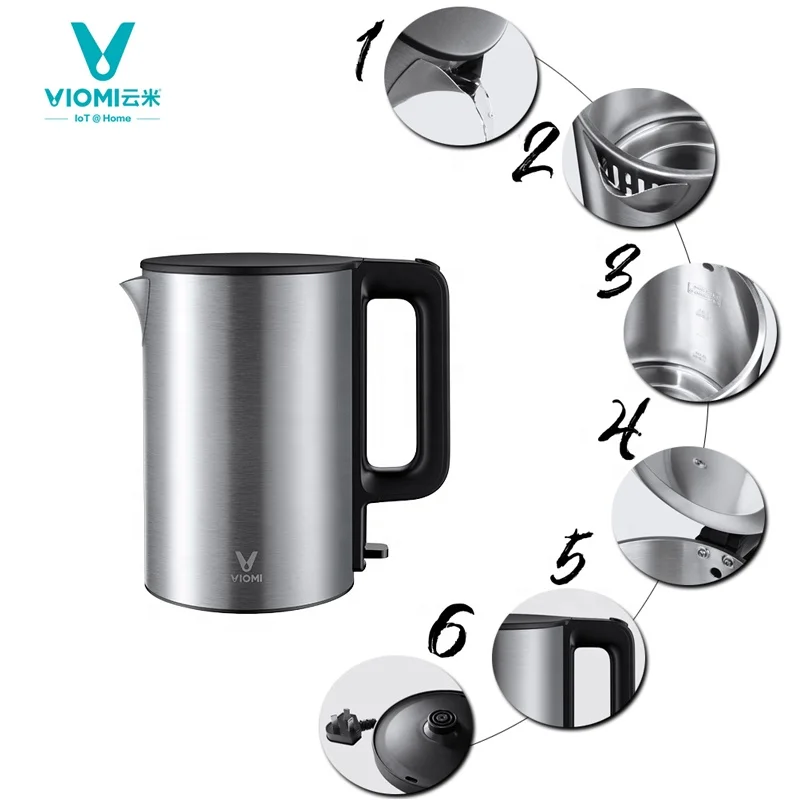  Kitchenaid кипящий чайник Тип 304 нержавеющая сталь новый портативный Viomi Электрический без батареи внутренний слой электрический