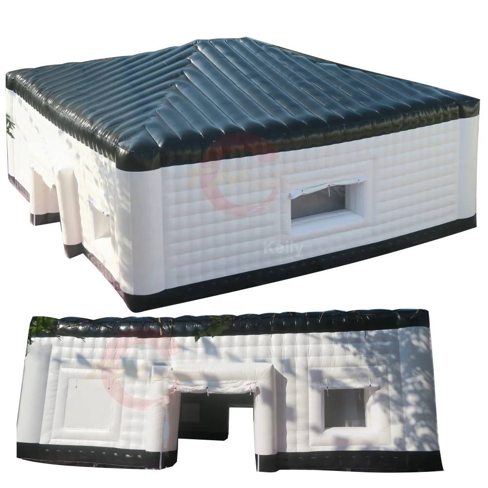 Portable White PVC Inflatable Cube Tent for Wedding Parties 100-200 People Capacity Blower Waterproof Inflatable Marquee Sale