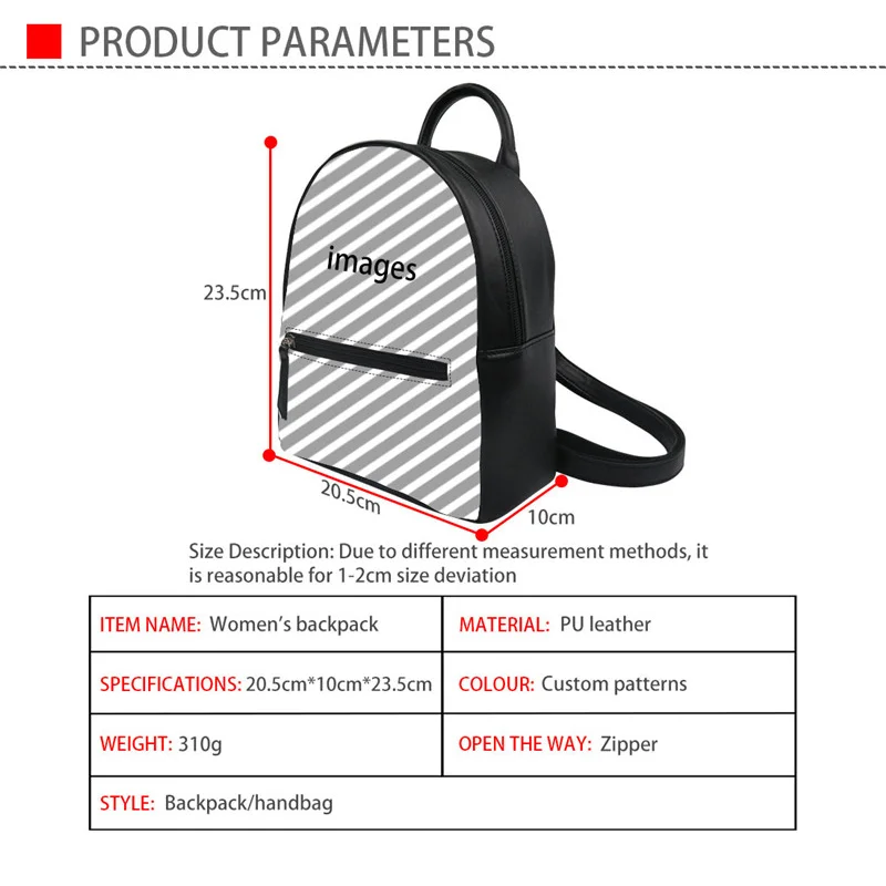 Popular Women Pu Leather Backpack Bag Shoulder Bags Luxury Printed Mini Backpack Women African Design Mini Backpack Bag Dropship