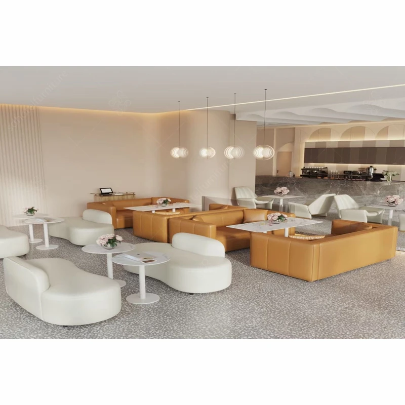 Cheap Commercial Use  Mental Leather Seat  Restaurant Booth for Hotel Furniture