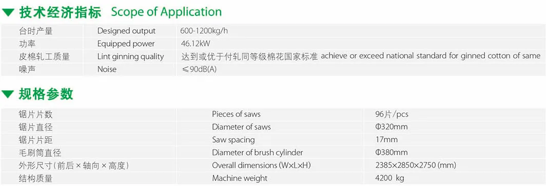 Cotton Ginning machine
