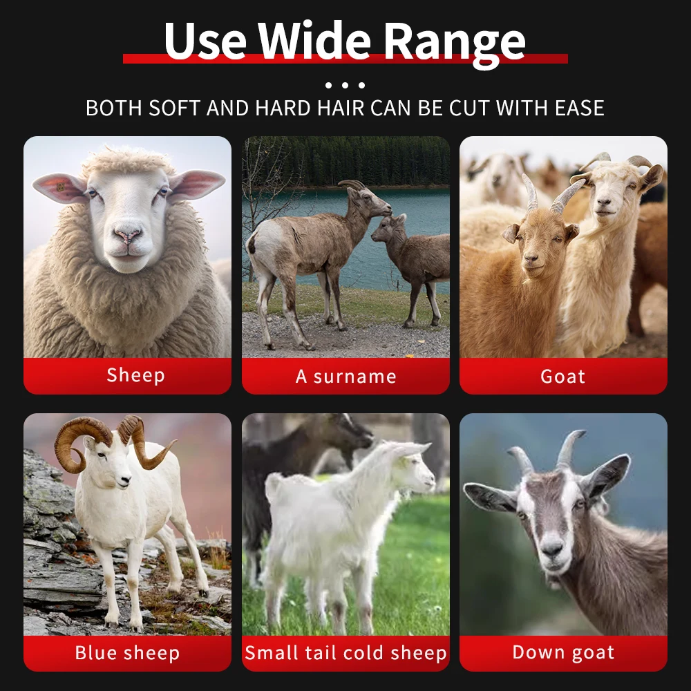 New Arrivals Electric Wool Shears Machine Wireless Hair Clipper Trimmer Scissors Animal Shaving Wool Shear Pusher For Sheep Goat