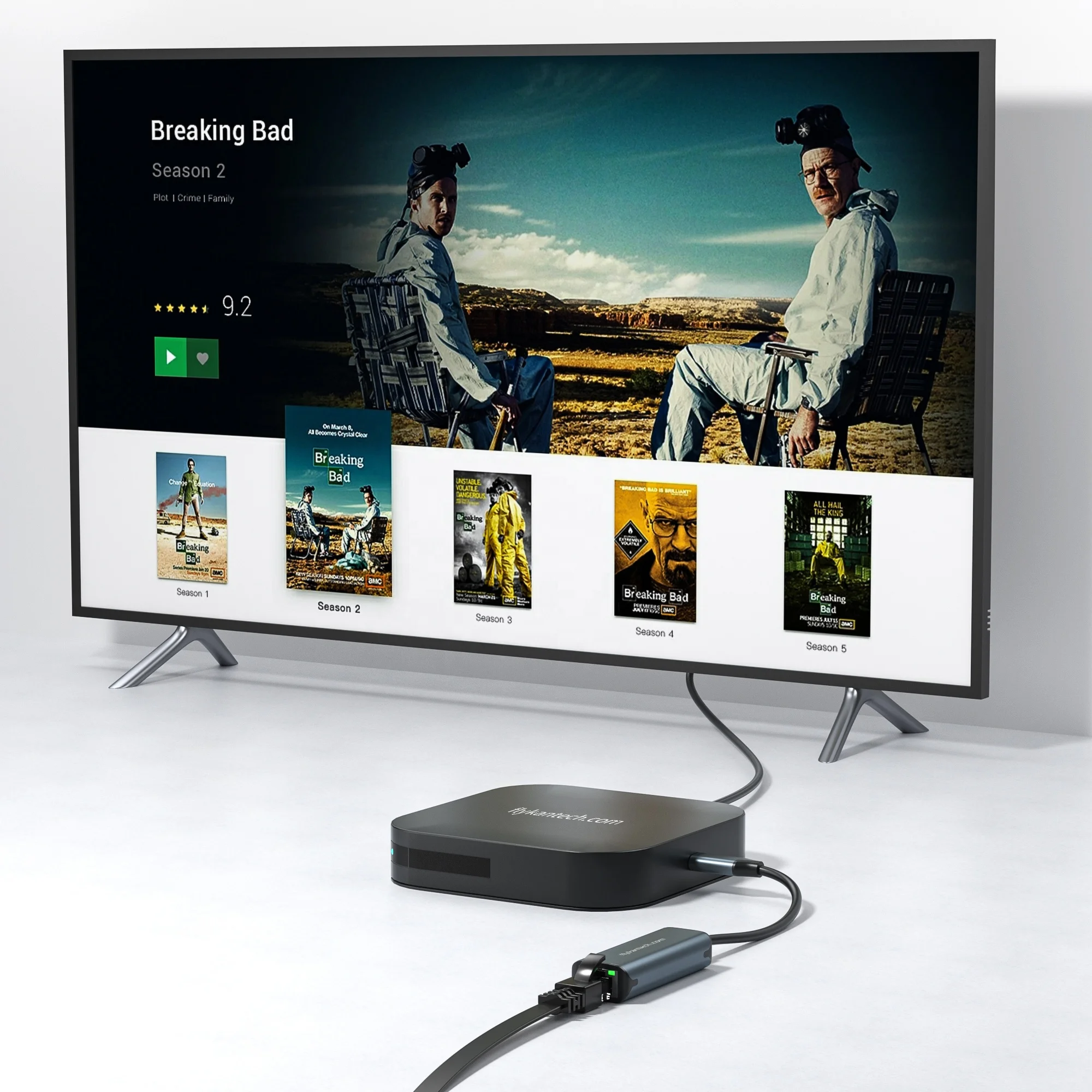 Amazon USB 3.0 to Gigabit Network Adapter with LED Indicator RTL8153 USB RJ45 | flykantech CU007-P02