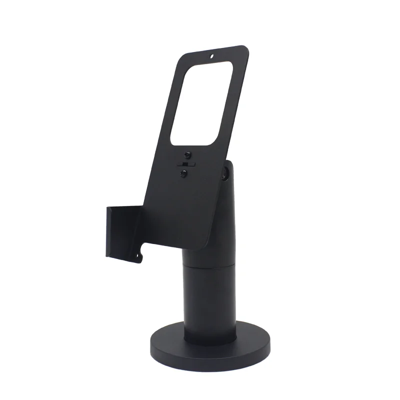 Wholesale angle adjustable credit card machine stand for shop 270 rotating metal P3 pos terminal stand for shop