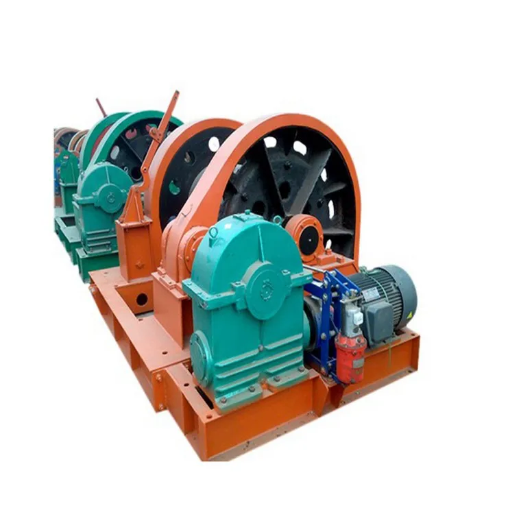 Gearbox Hoist Shaft Sinking Winch JZ-10/600 Drilling With Fast Lifting Speed and Strong Ground Capacity