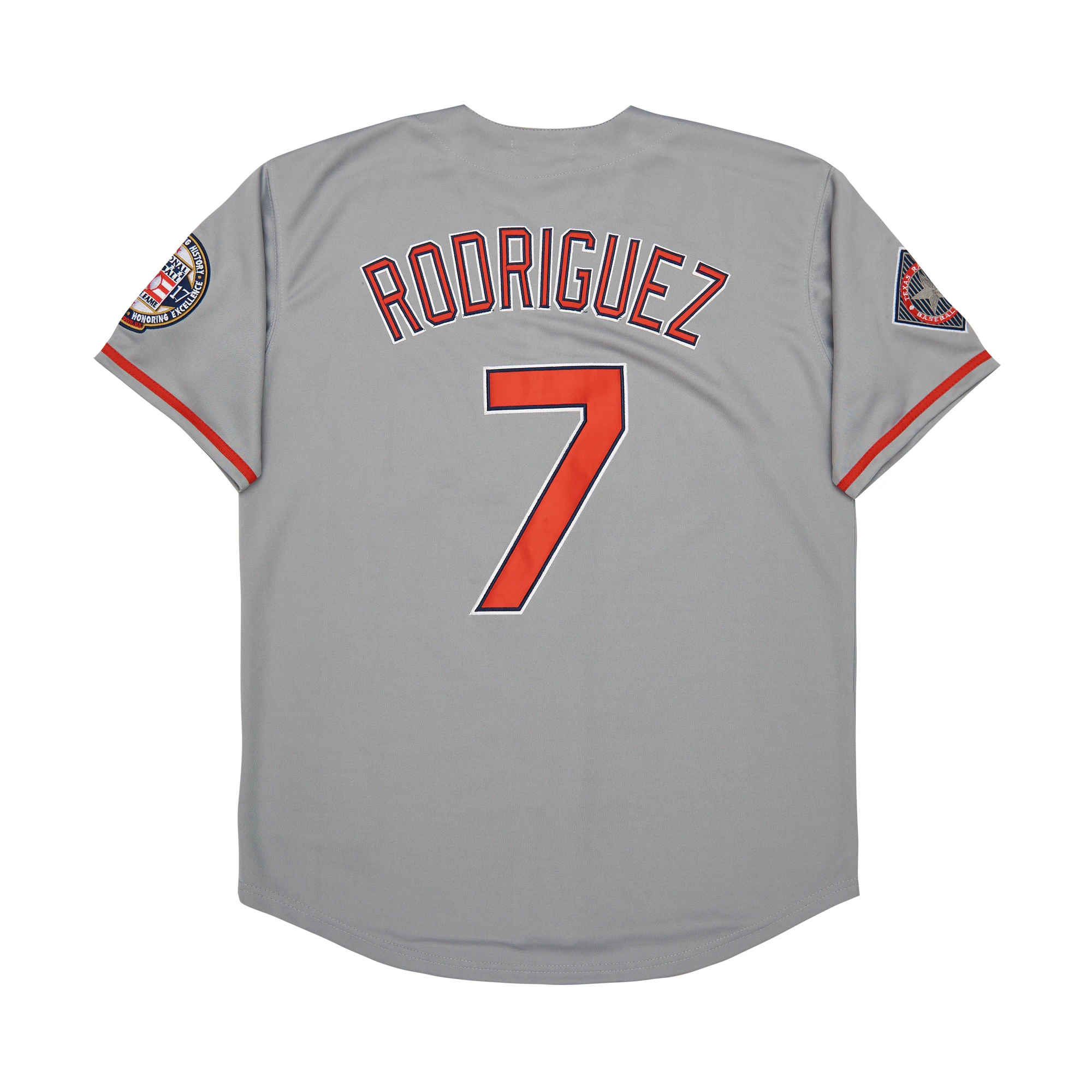 Texas Baseball Jersey Rangers 34 Nolan Ryan 7 Ivan Rodriguez Throwback jersey stitched