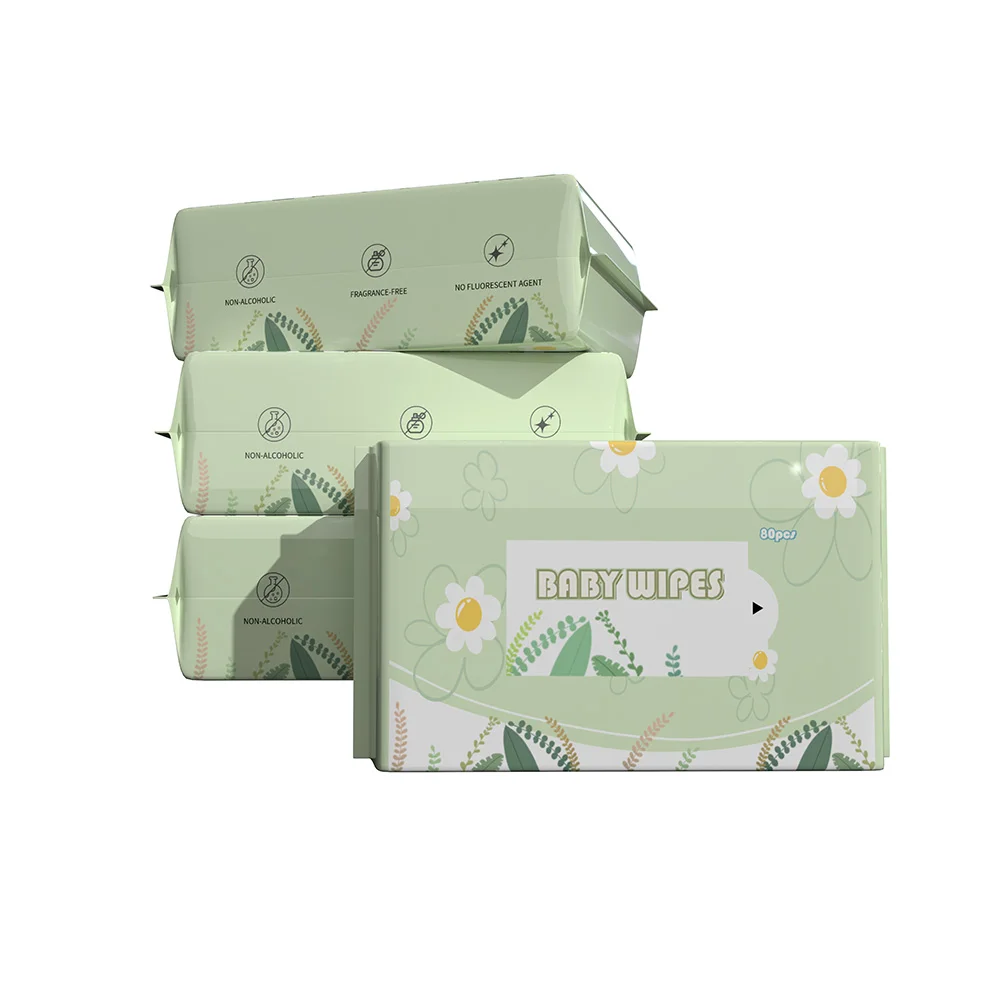 80 Pcs Water Wipes Babies 99.9 Pure Newborns Unscented Baby Water Wipes Water Based Baby Wet Wipes