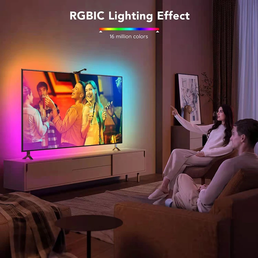 Умная погружная светодиодная подсветка JEJA Tuya Smart Wi-Fi Rgbic DreamColor с камерой и синхронизацией музыки для украшения телевизора