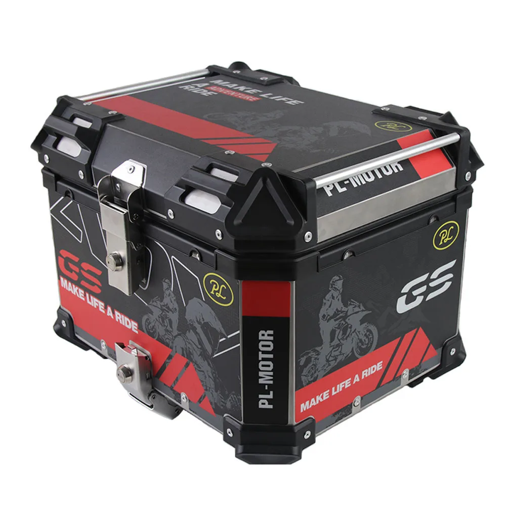 65L 36L 45L 55L Sticker Universal Alloy Scooter Trunk Luggage delivery motorcycle top case aluminum Motorcycle Tail Box