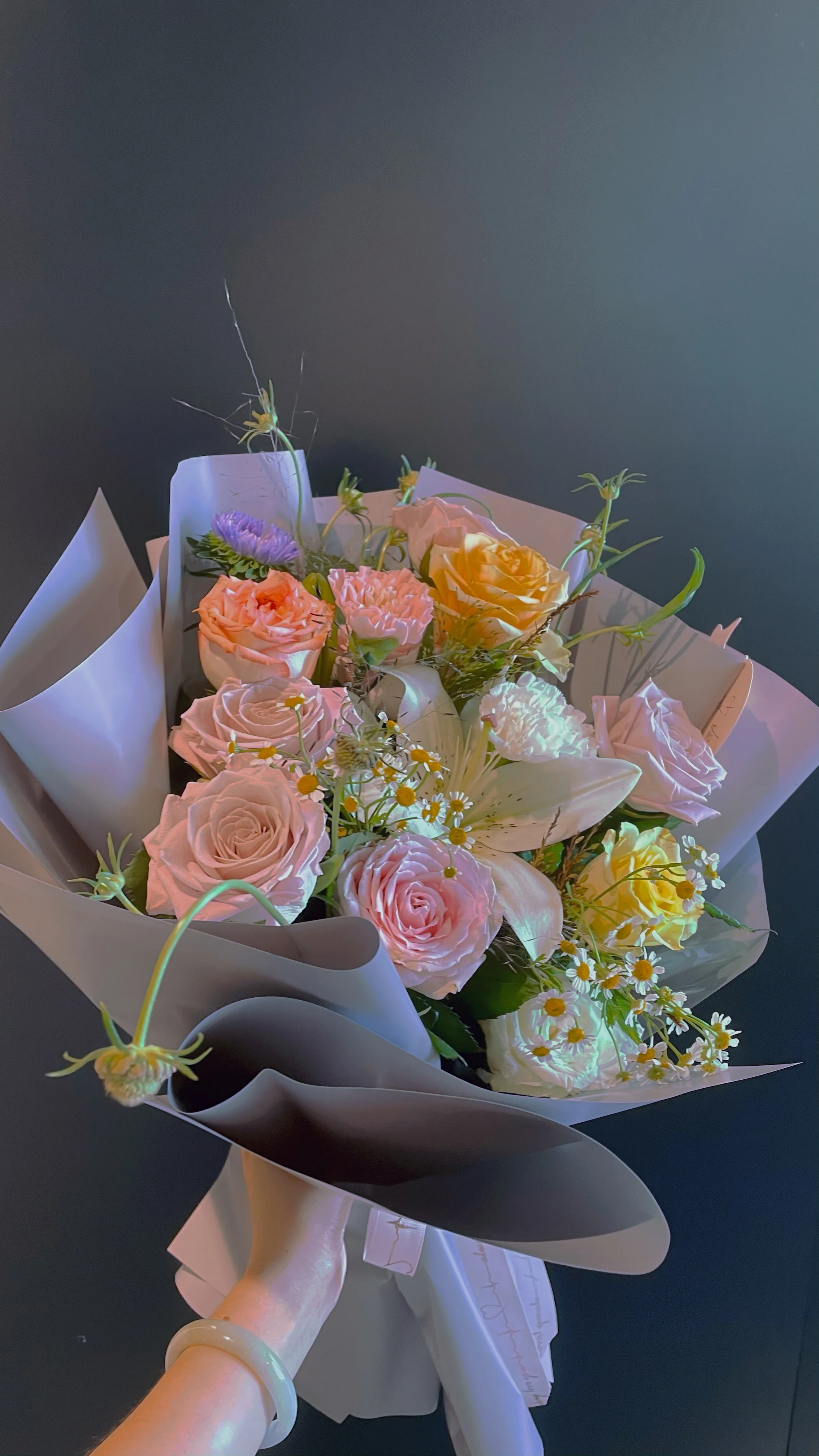 Yuhuiting flower mauve natural bouquet