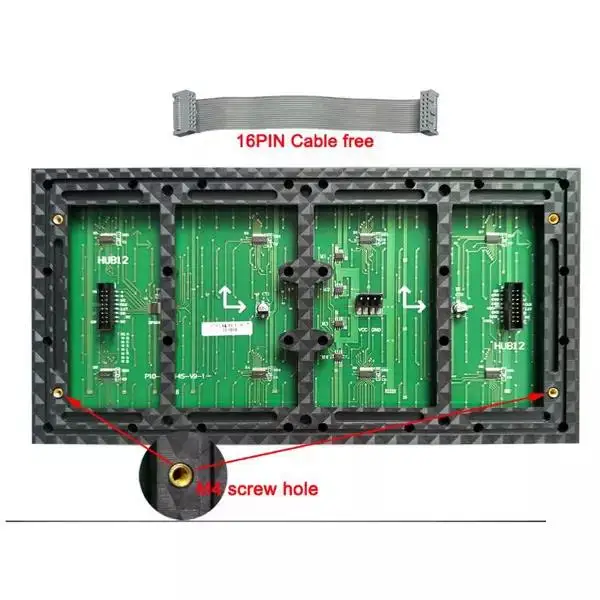Waterproof IP65 P10 Outdoor Single Color led display module 320* 160mm LED Banner Constant Current Panel
