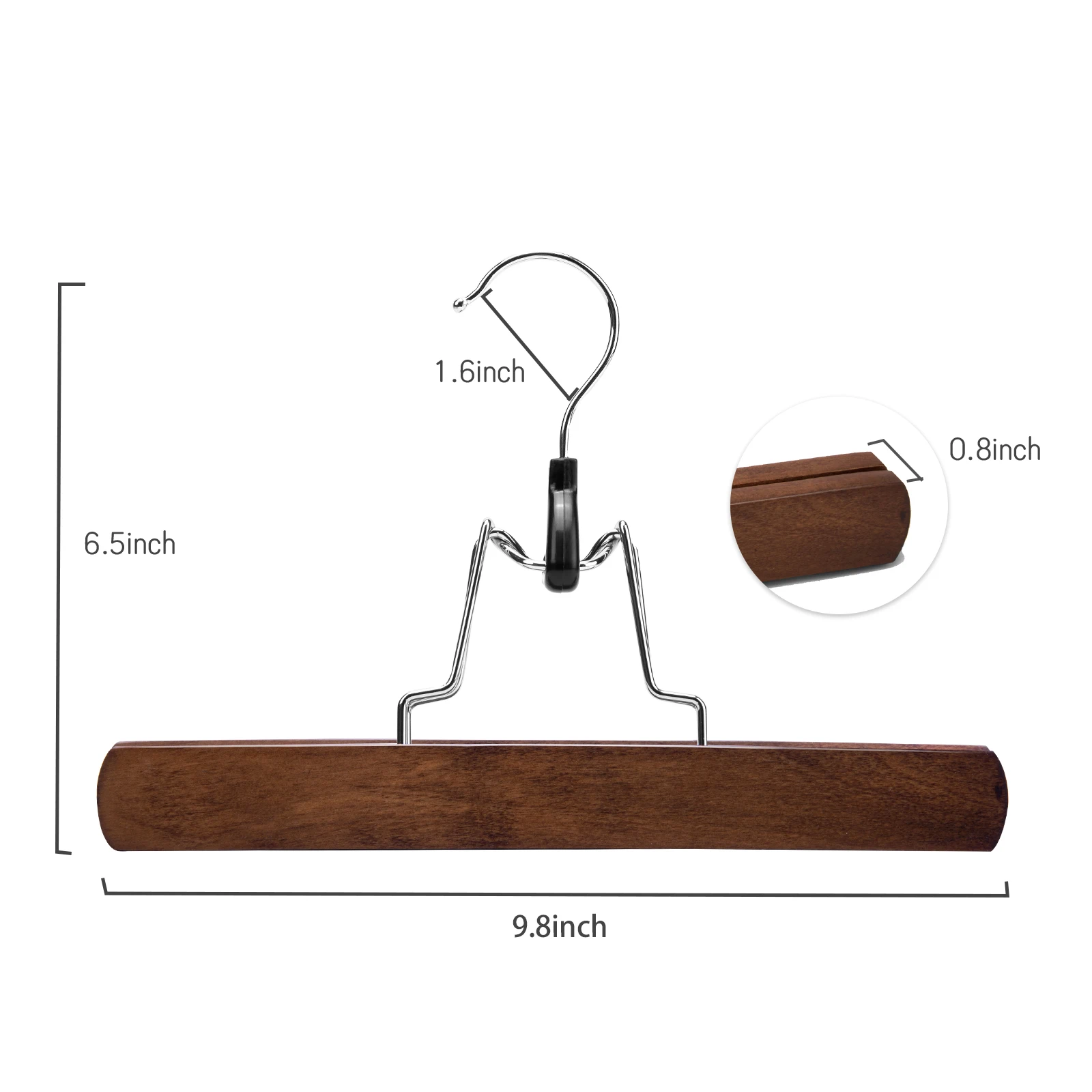 Good quality wooden clamp pants skirt wig hair  extension hanger