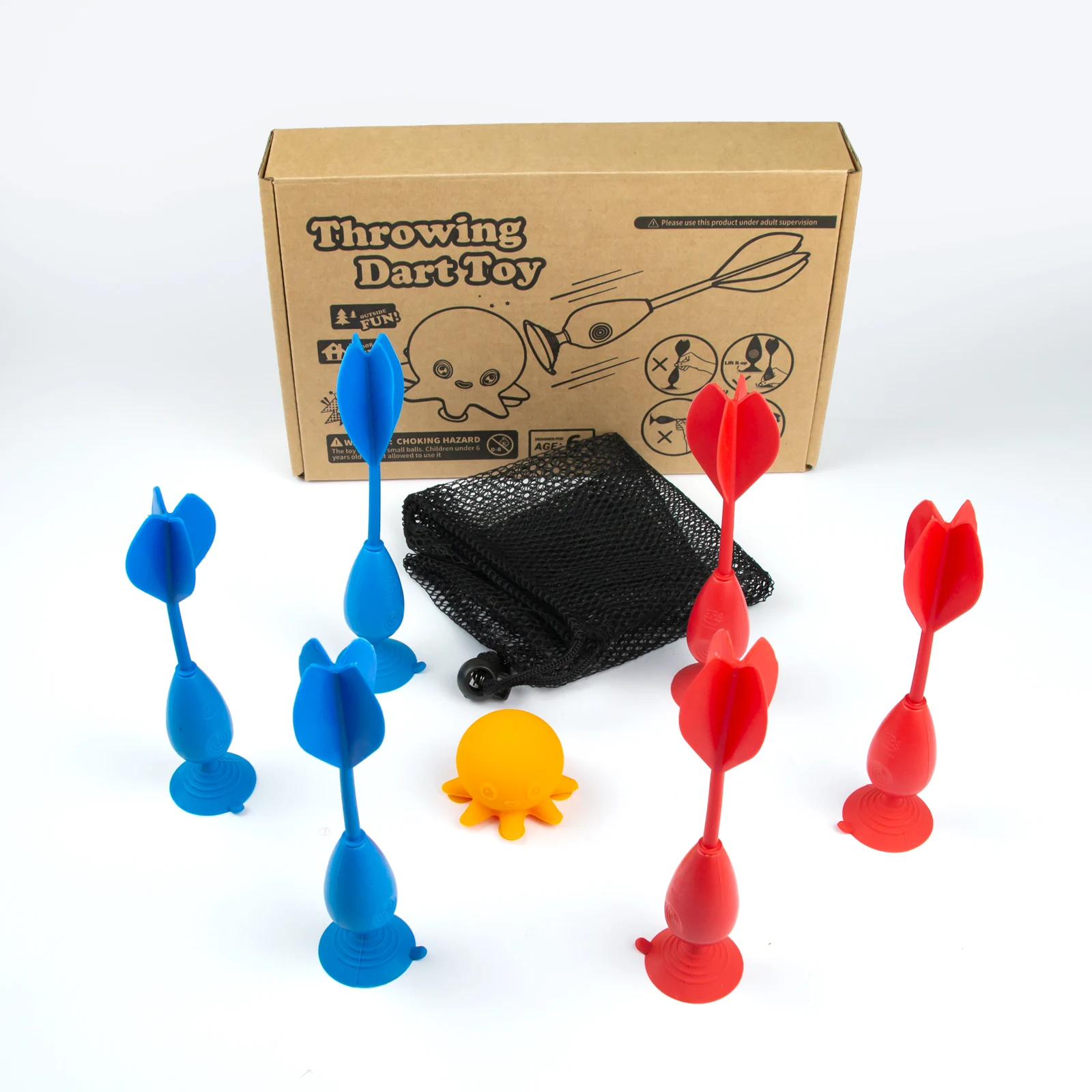 Suction Cup Toys Darts Kids Soft Silicone Sucker indoor games for adult Outdoor Throwing Games Silicone Dart Sets