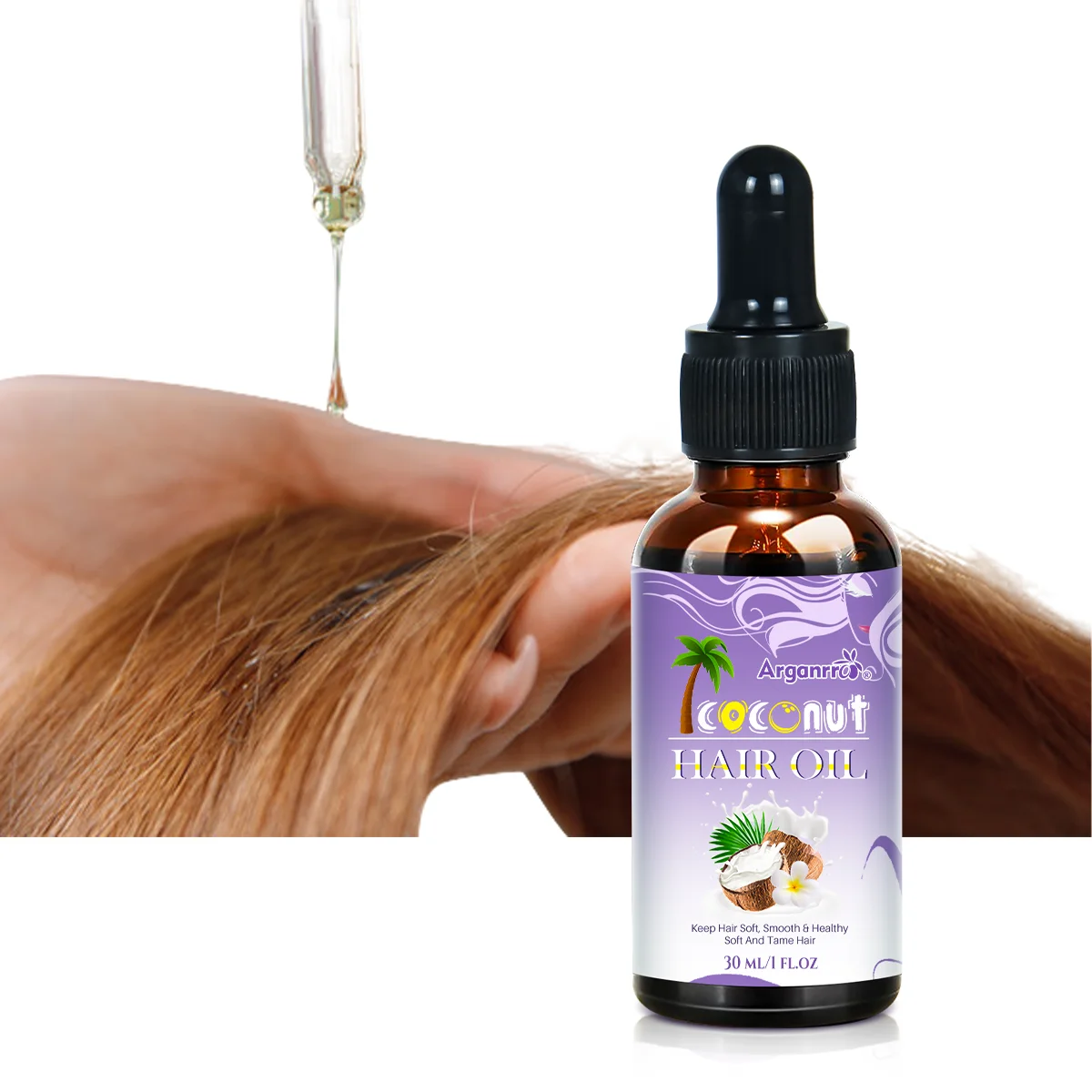 New Arrival Pure Organic Coconut Oil Set For Hair Serum Oil Repair Damaged