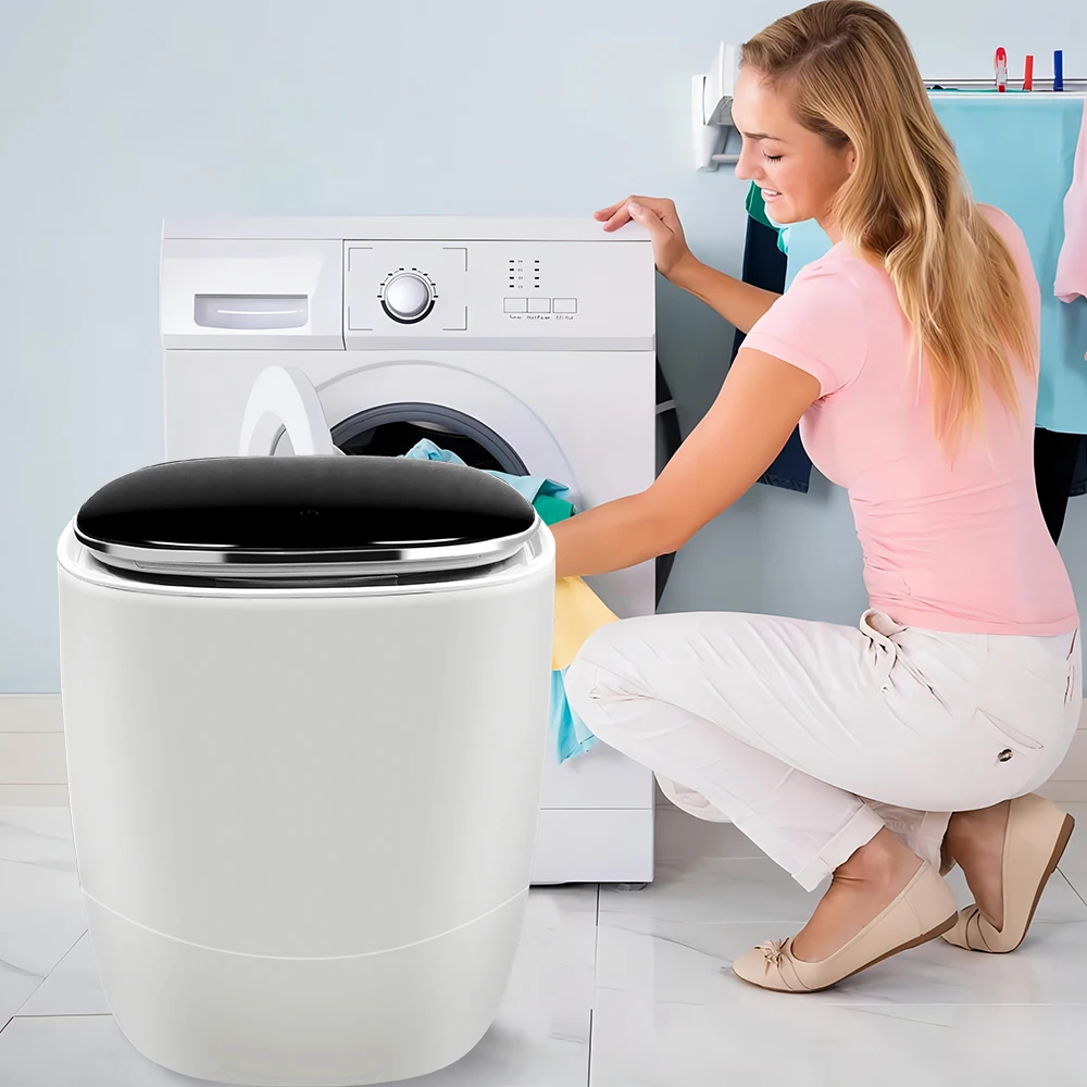 JETSHARK 0.5kg Automatic touch screen intelligent roller integrated Mini Washing Machines for Household Use