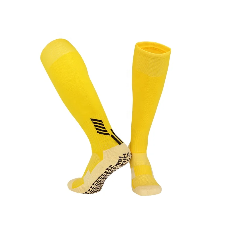 LINGTU custom non slip sole professional football socks for adults