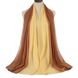 2022 Dropshipping Online Shop Wholesale Tie dye chiffon scarf hijab muslim women chiffon shawls hijab