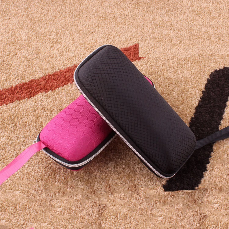 High Quality Multi Color Suede Lining EVA Zipper Eye Sun Glasses Case