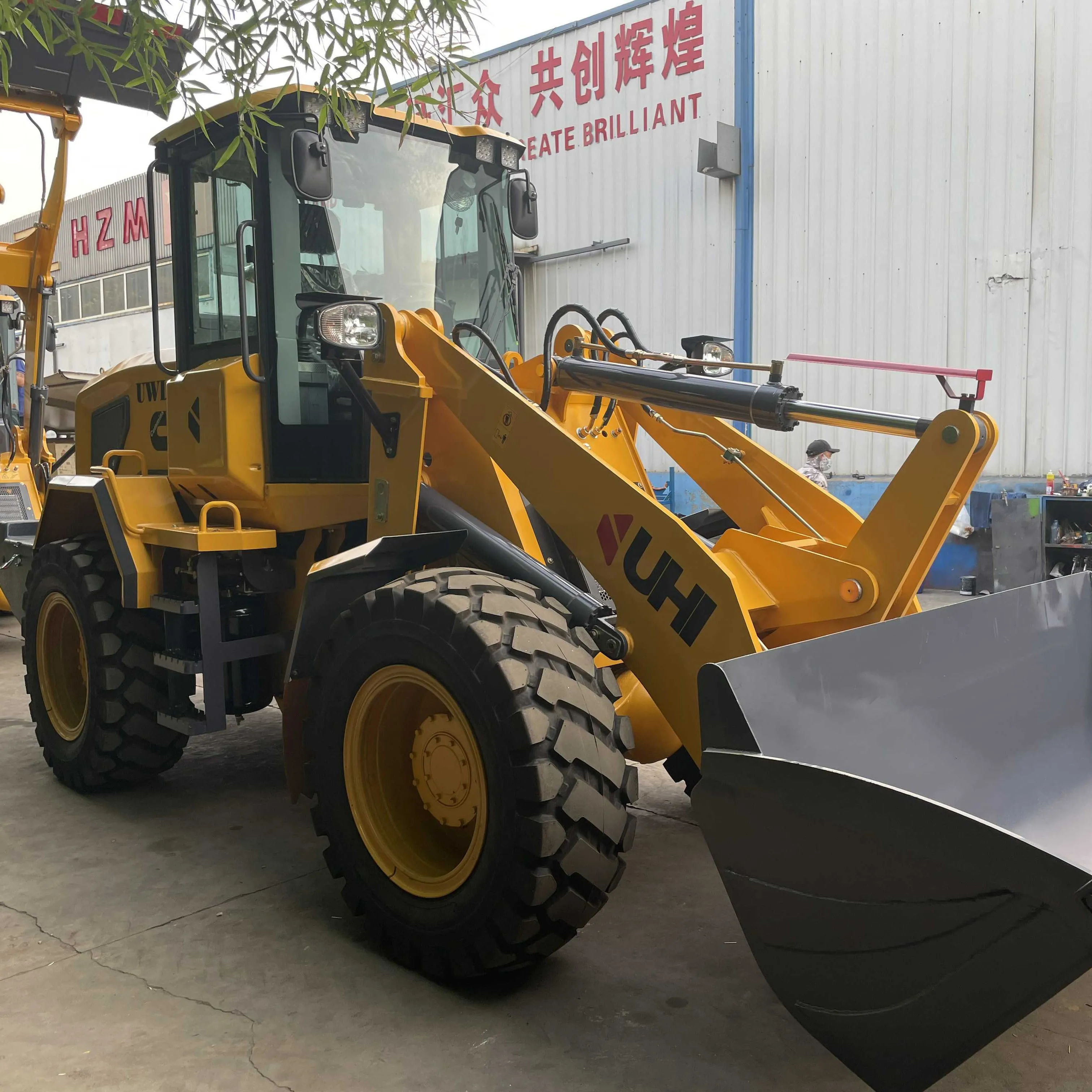 Customizable HZM927 2.8TON NEW DESIGN FRONT WHEEL LOADER WITH CUMMINS ENGINE