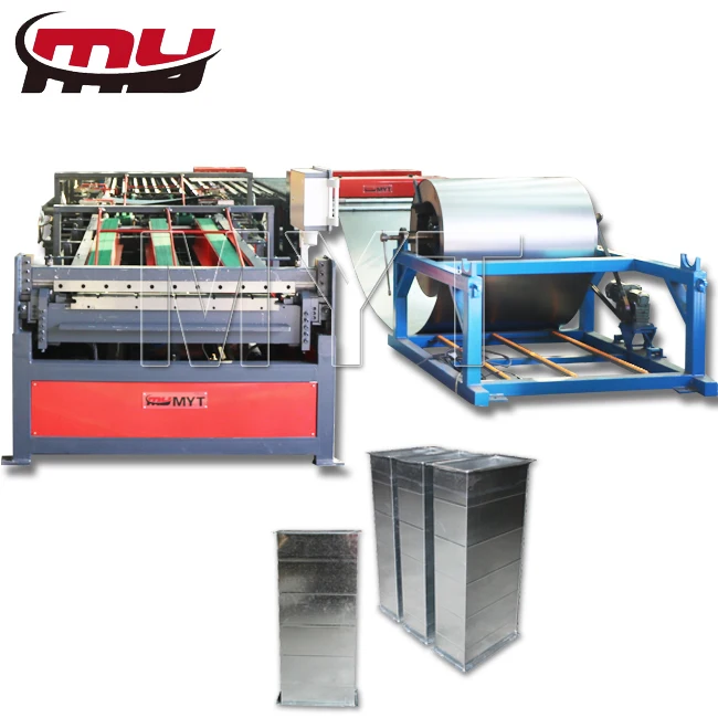 Hvac air Ventilation Equipment And Galvanized metal sheet Auto Duct Production Line 5