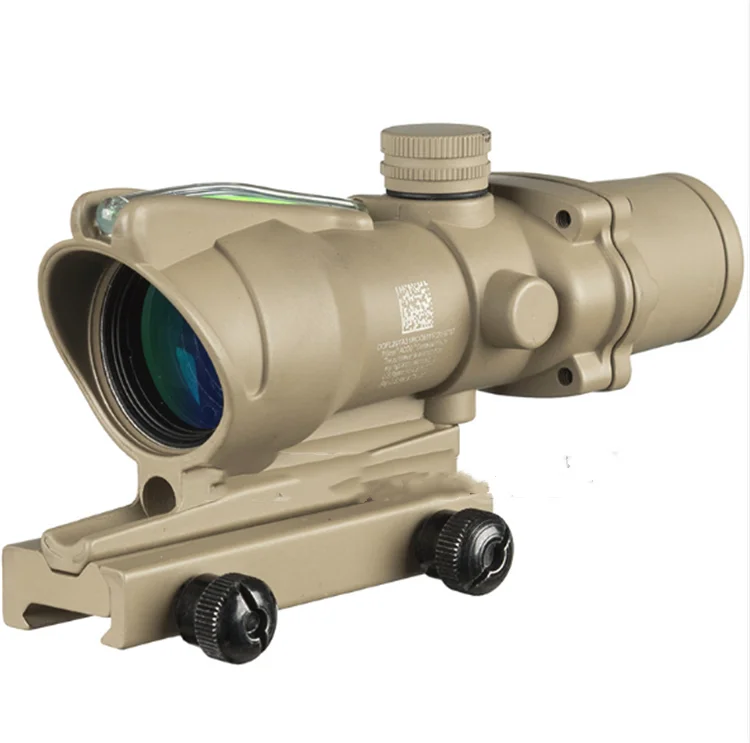 Best-selling Shotgun fighter ACOG 4x32 microscope true fiber optical red-green illumination tactical optical sight