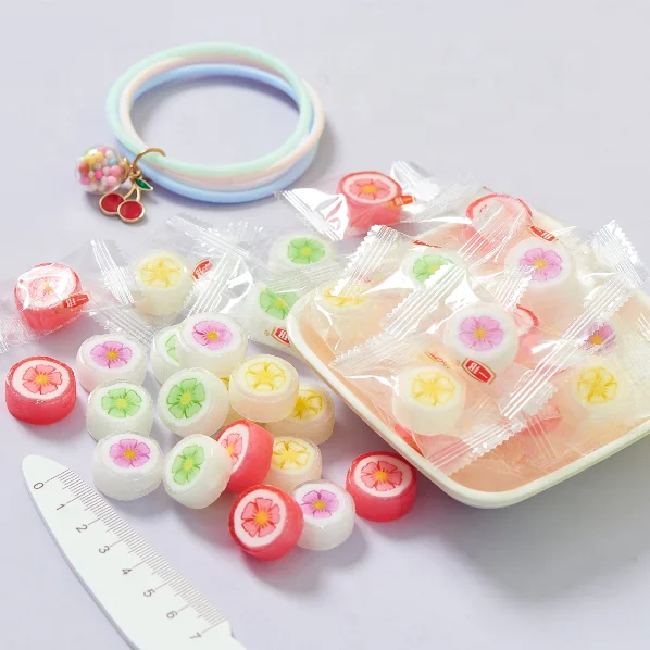 Different Types Hard Fruit Pattern Candy Fruit Mini Shaped Hard Candy