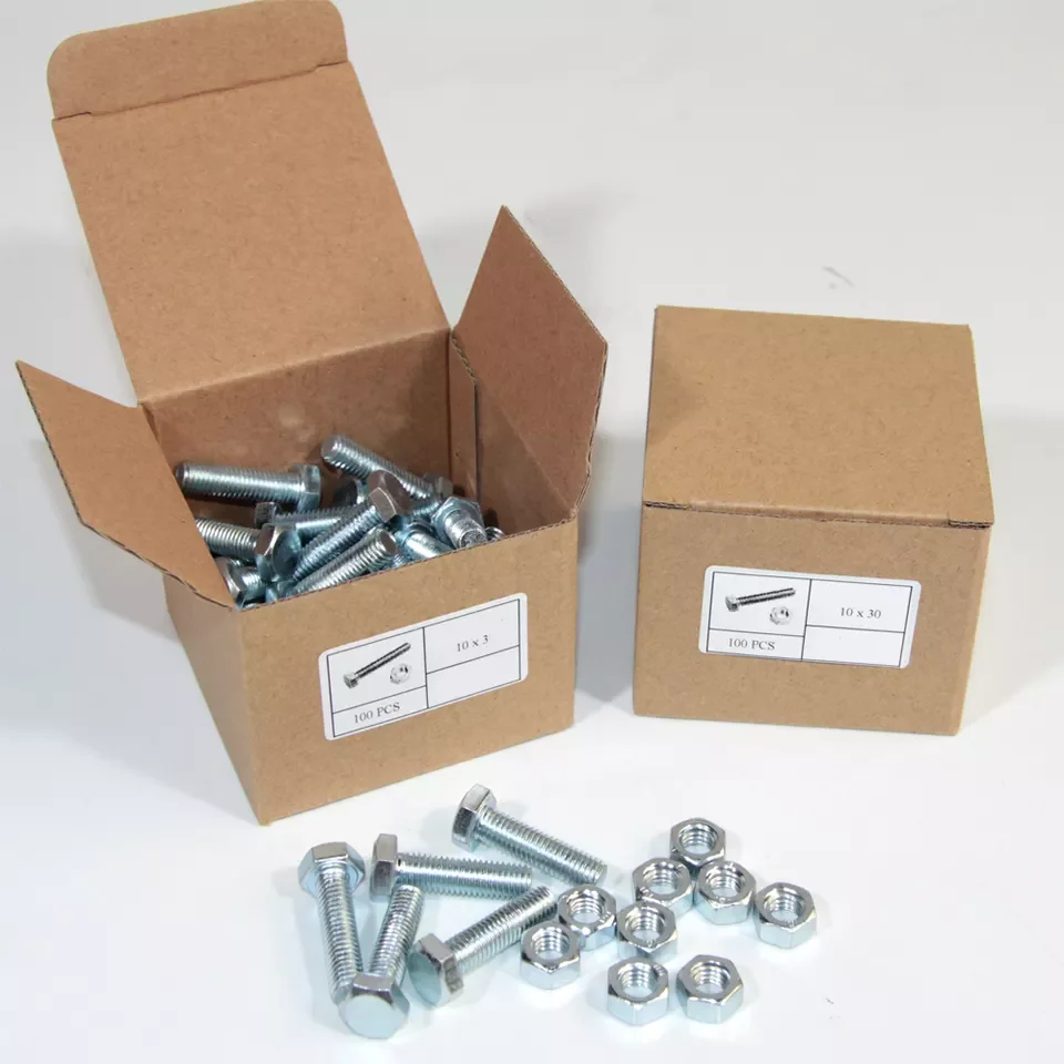 hex head tool sets galvanized steel hex bolt DIN933 bolts and nuts M 6/M8/M10/M12/M14/M16/m18 bolt