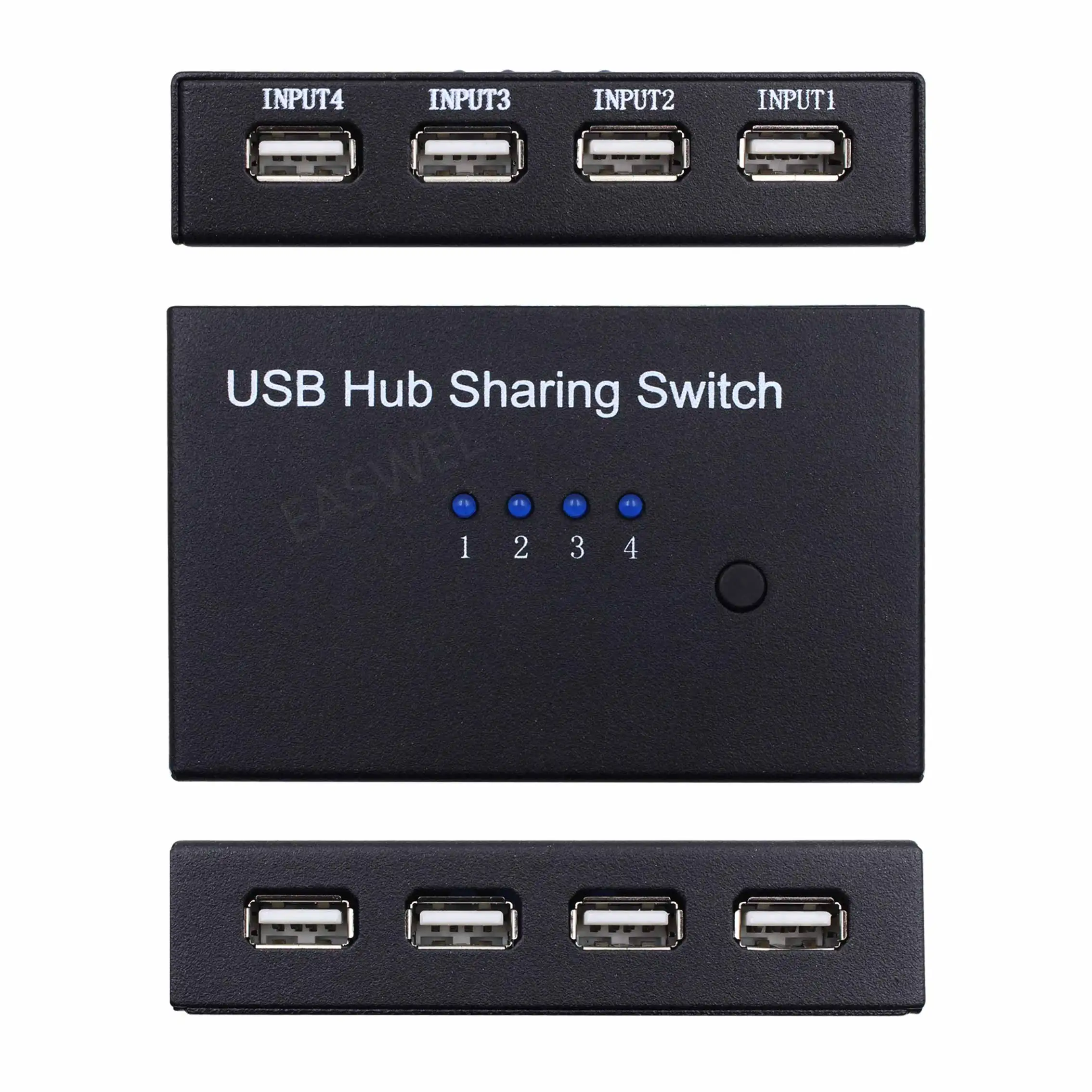 New 4 Port USB Switch Selector 4 Port USB 2.0 HUB Sharing Switcher Switch For mouse keyboard PC Scanner Printer