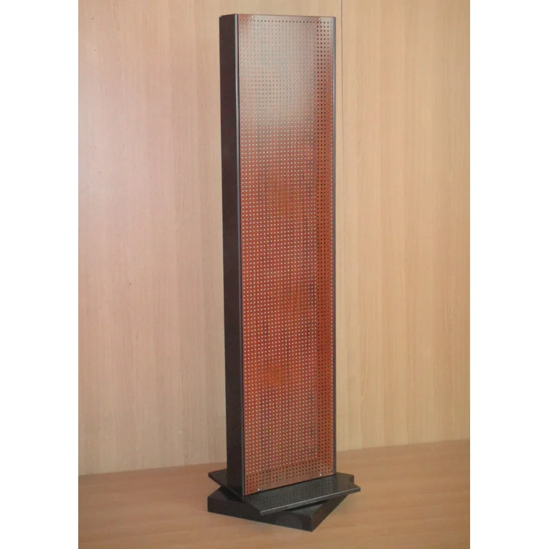 retail presentation merchandise show rack double sides store fixture  pegboard spinning display stand