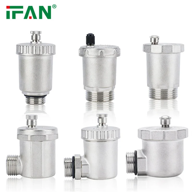 IFAN High Quality Air Vent Valve 1/2 Inch Air Vent Release High Temperature Valve Air Vent Valve
