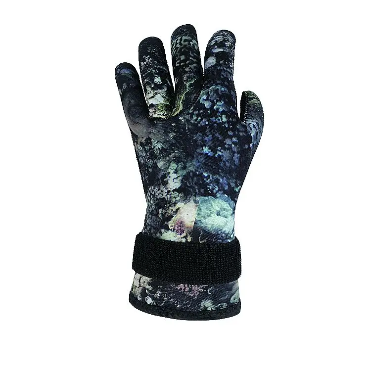 Neoprene 3mm camouflage swimming diving gloves non-slip wear resistant fishing diving gloves warm cold diving suit gloves