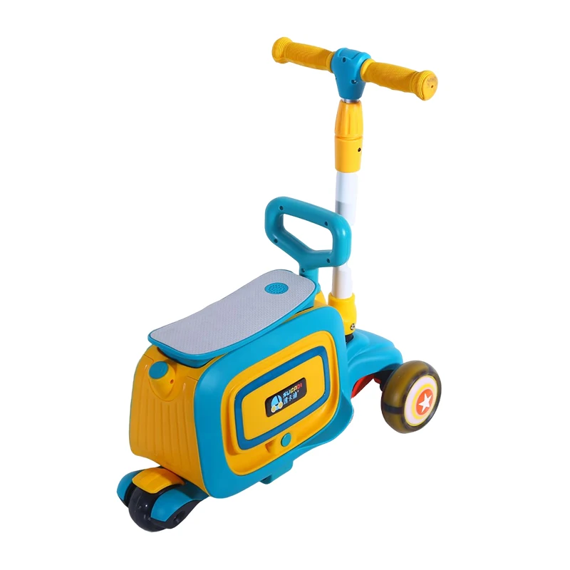 High Quality Multi-functional kids kick scooter 3 in 1 suitcase scooter