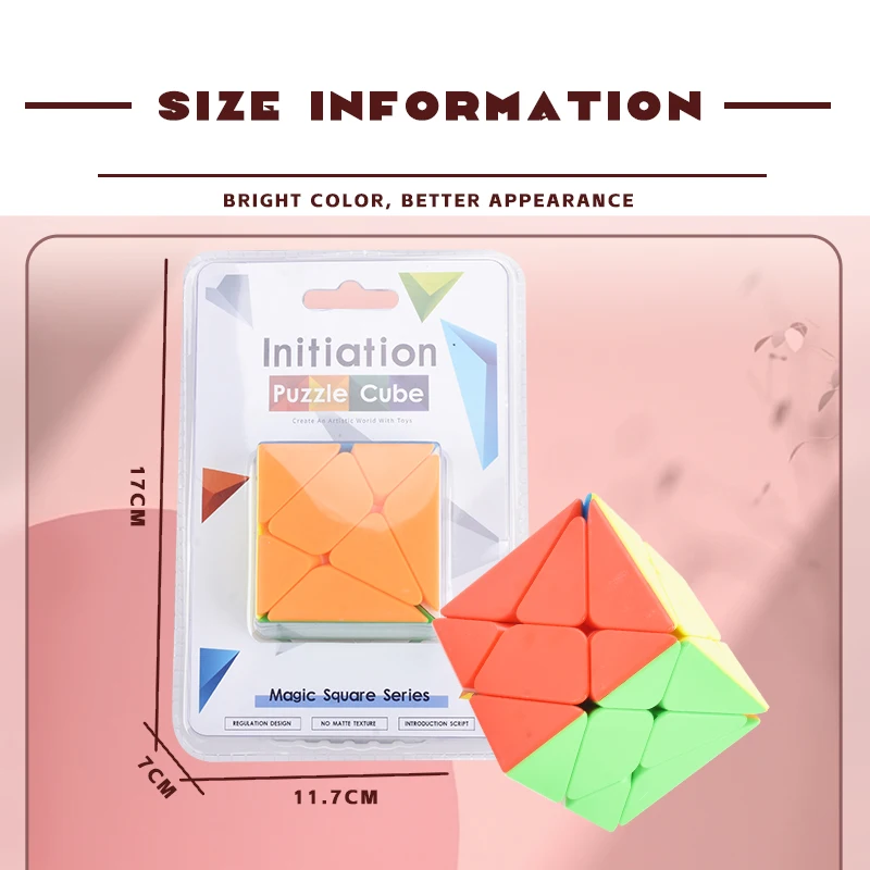 Fast magic Cube square cube Set square of Series Puzzle Toy for Kids Adults Beginners Speed Heteromorphic Smooth education