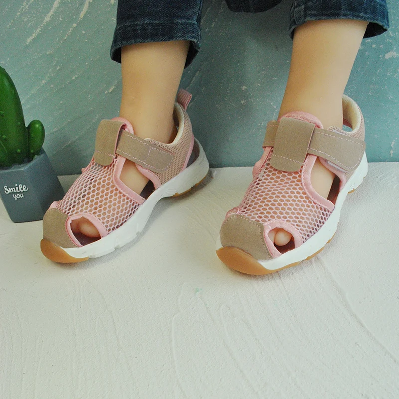 
Unisex Outdoor kids slip on sports mesh shoes customized children running casual shoes 