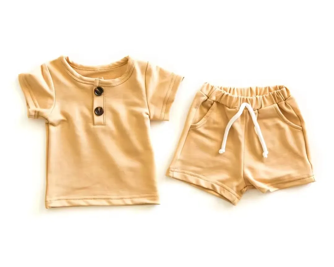 baby summer boys clothes 4 to 12 year little boys clothes short sleeves shirts cotton shorts teenage boys clothes