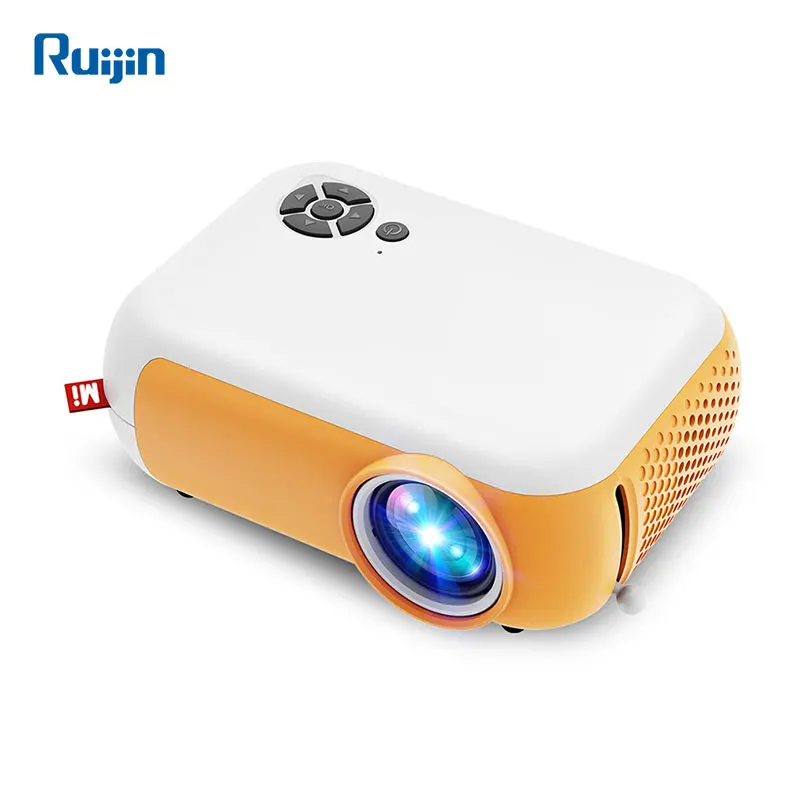 Ruijin A10 Smart Android Pico Projector DLP LED WIFI Mini Small Hologram, Portable Pocket Mobile lAsEr Rechargeable Projecteurs