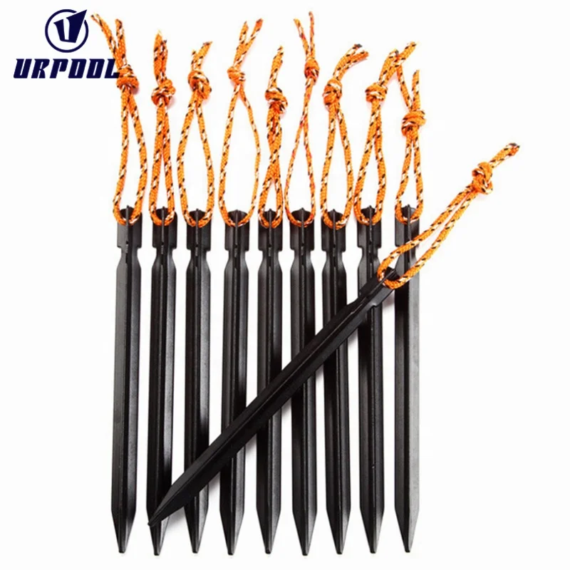 Hot sale tent pegs aluminum tent stakes camping tent pegs sticks Garden Landscape Stakes
