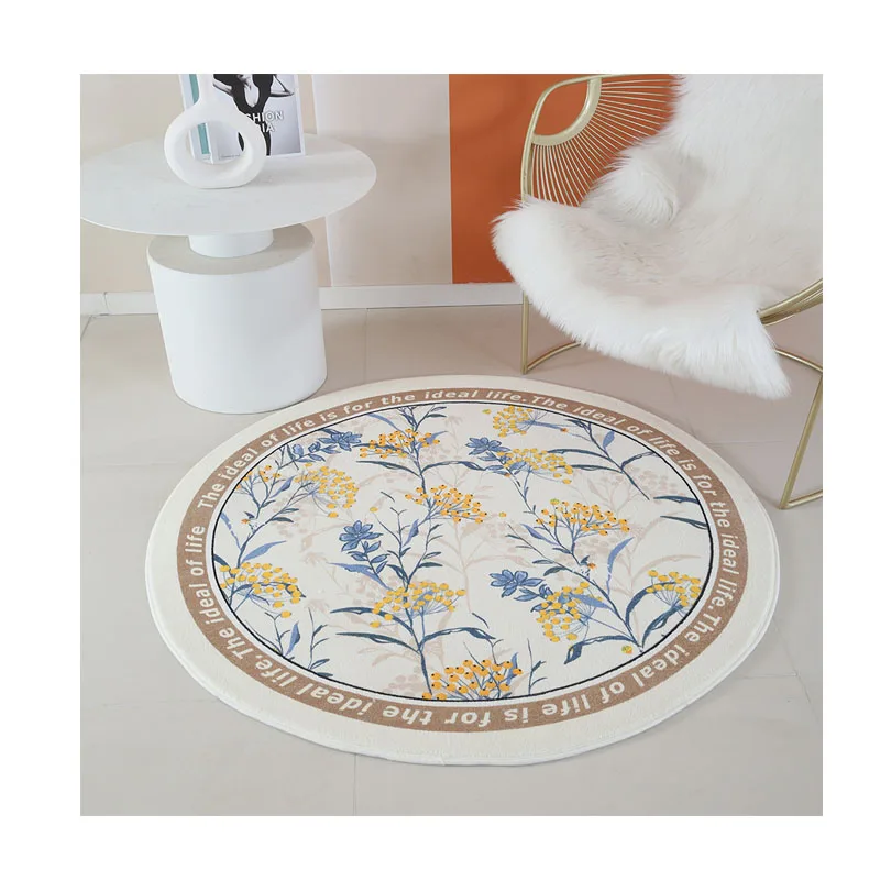 absorbent floor mat bedroom carpets rugs soft non slip floor mats artificial flower carpet home decor round carpets